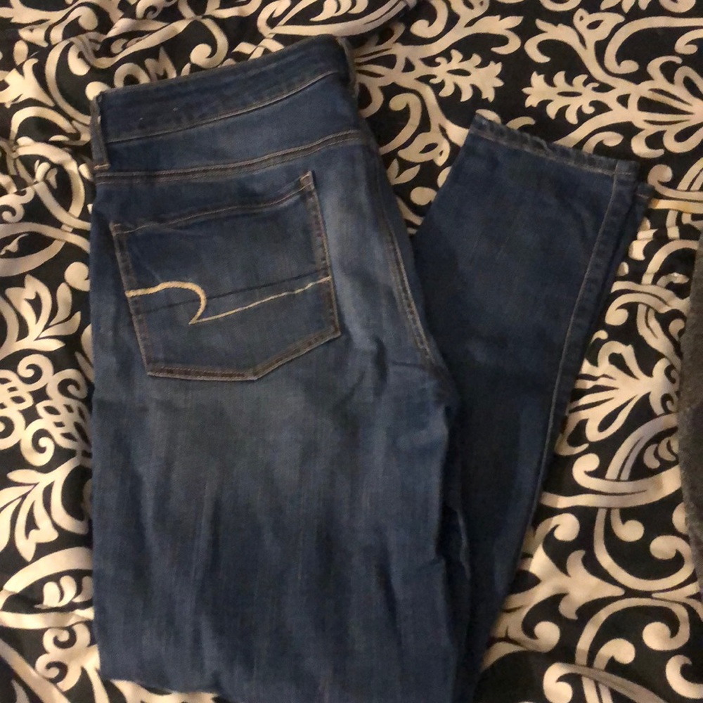 American Eagle skinny jeans.